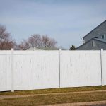 Wood and vinyl residential fencing installed by Nationwide Roofing Co. in Sequim, Washington