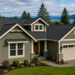 Beautiful home with modern siding colors in Port Angeles, Washington illustrating how exterior color choices improve curb appeal.